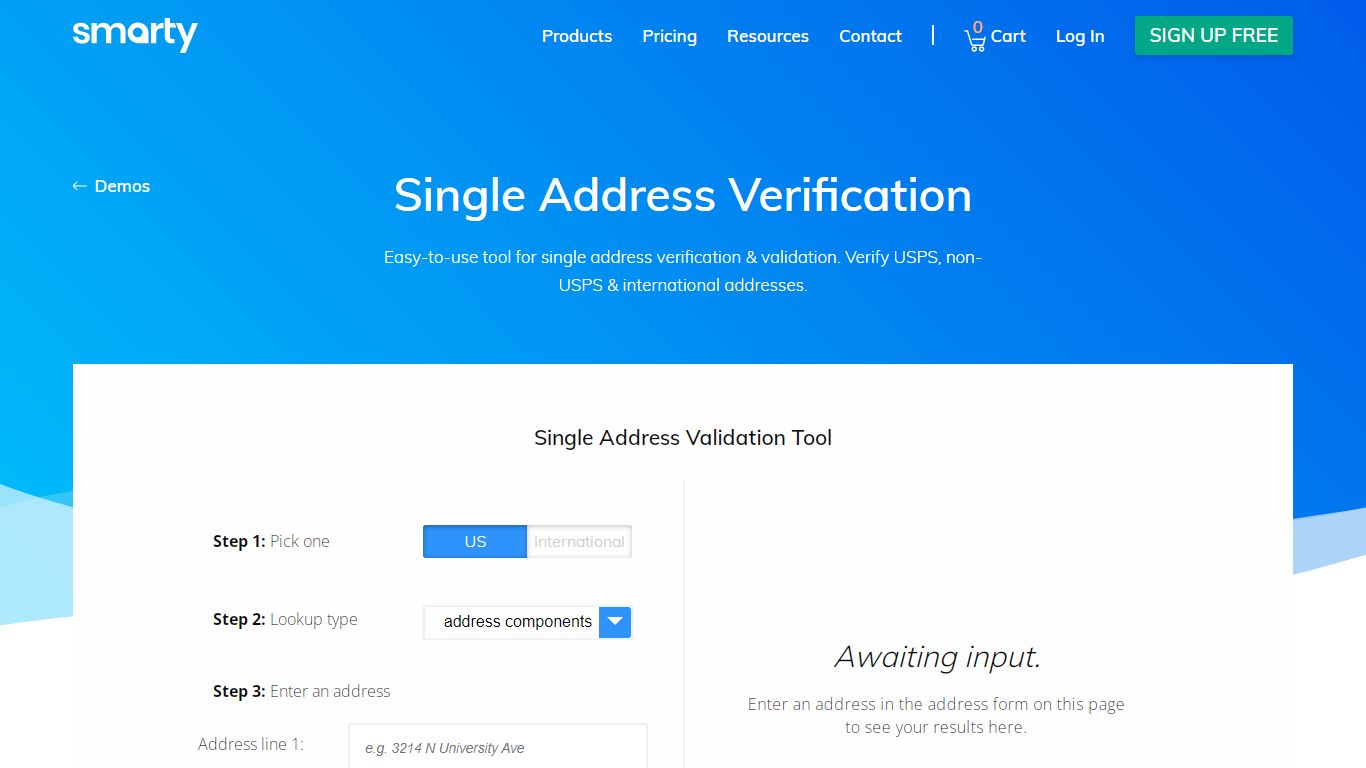 Free USPS Address Verification & Address Validation Tools - Smarty
