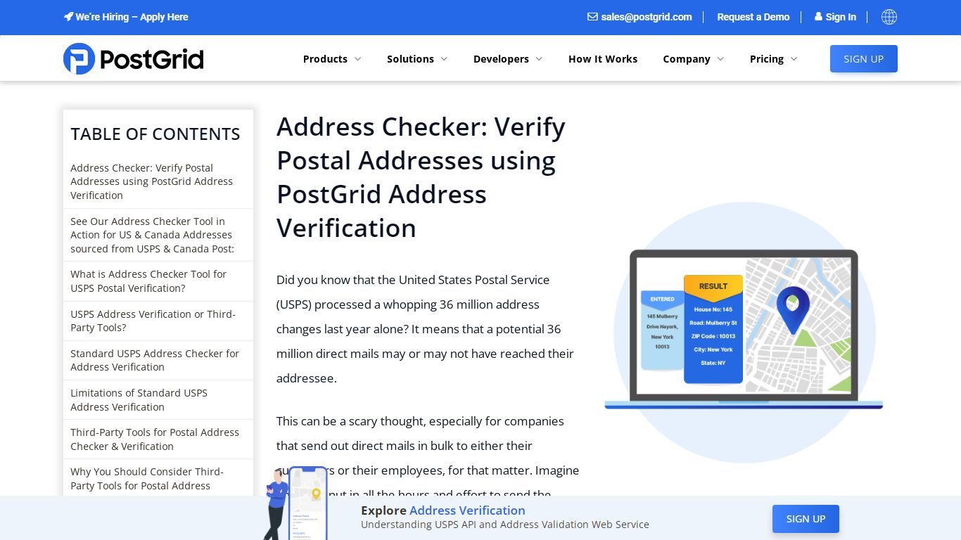 Address Checker: Tool To Verify Postal Addresses for USPS - PostGrid